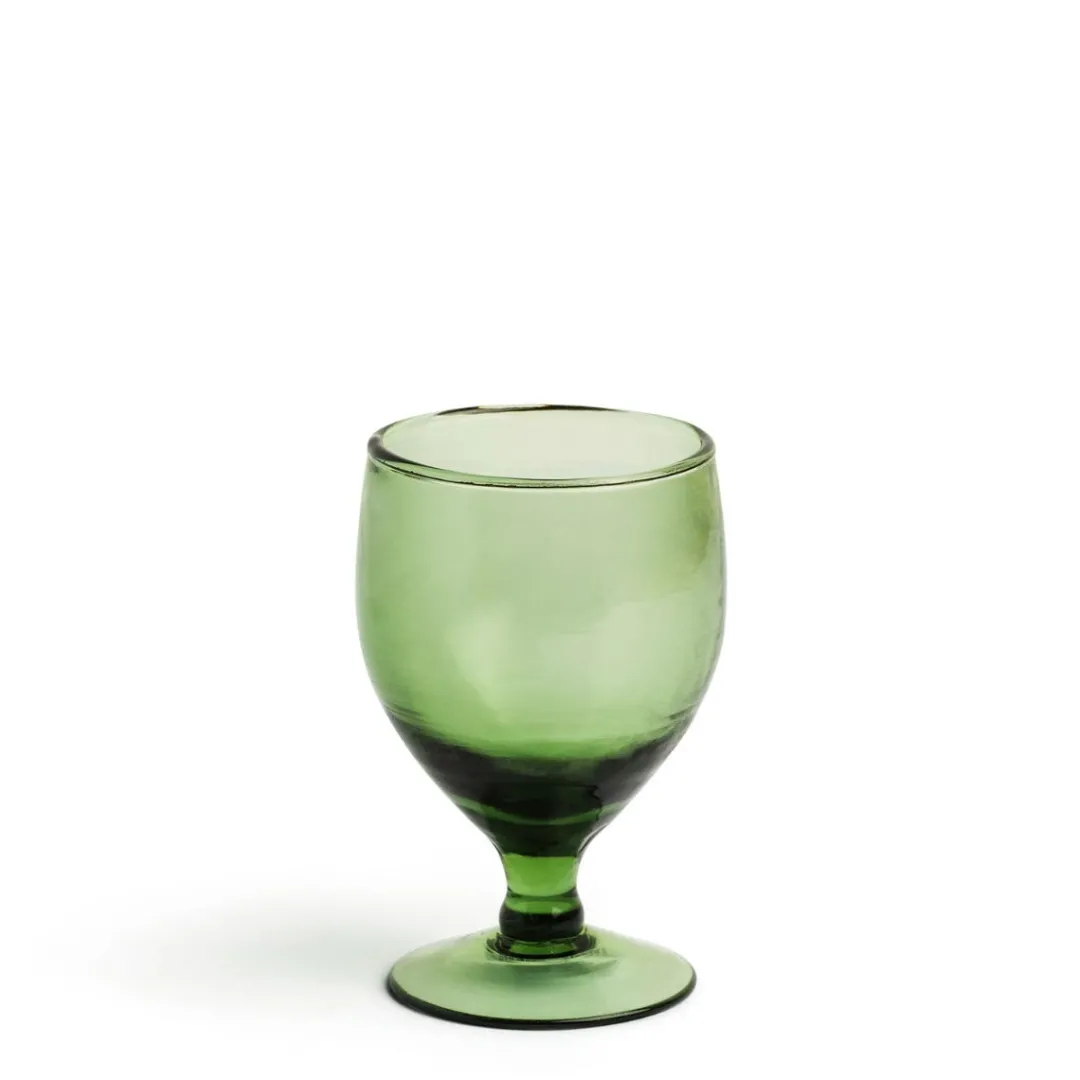 Online Daylesford Organic Wine Glass Smoke Green