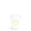 Flash Sale Daylesford Organic Yellow Heart Glass