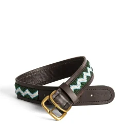 Clearance Daylesford Organic ZigZag Dog Collar Blue